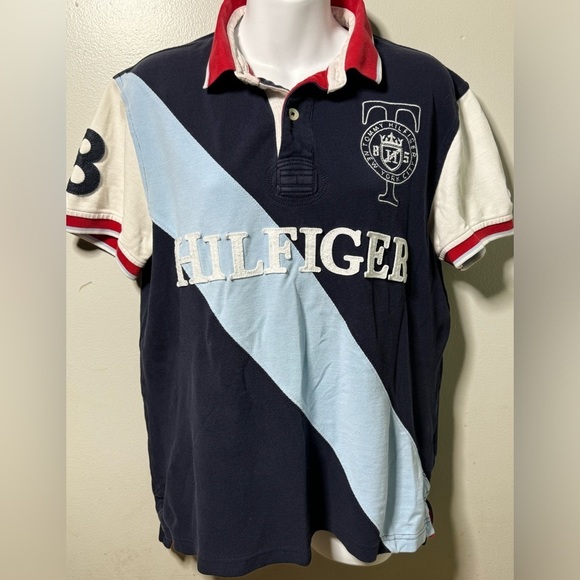 Tommy Hilfiger Other - Tommy Hilfiger Men Medium Polo Shirt Preppy Classic Y2K 90s Style Red Blue White